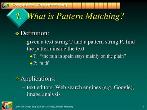 what is pattern matching algorithm