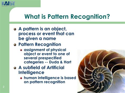 what is pattern recognition give four examples