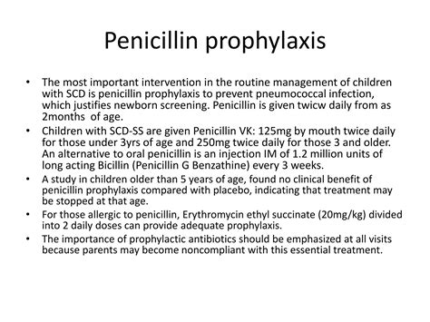 What Is Penicillin Prophylaxis