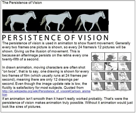 what is persistence of vision in animation