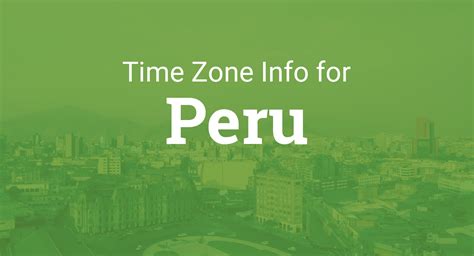 what is peru time zone