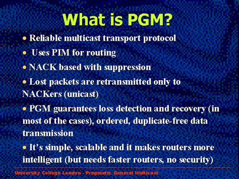 what is pgm report