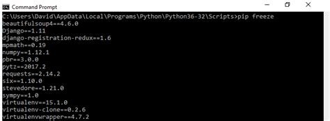 what is pip freeze in python