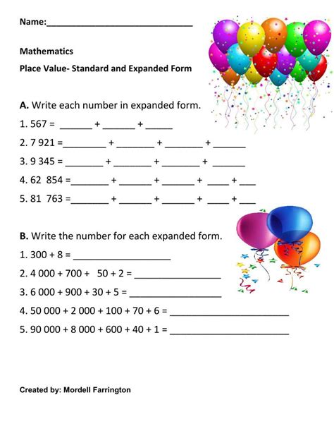 What Is Place Value And Expanded Form