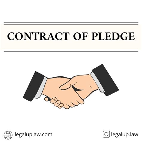 what is pledge in contract law with example