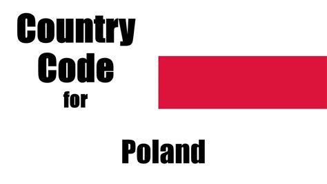 what is poland's country code