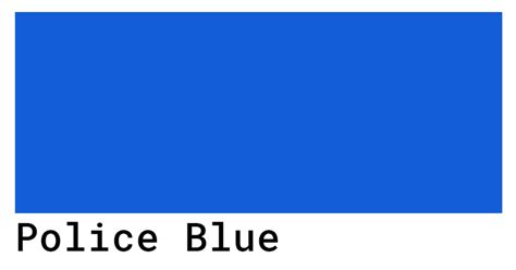 what is police blue