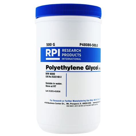 what is polyethylene glycol found in