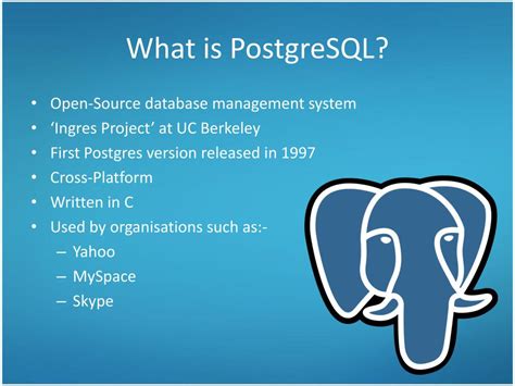 what is postgresql primarily used for
