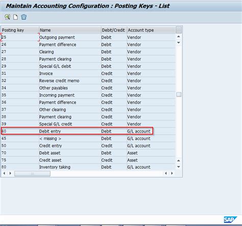 What Is Posting Key 70 In Sap