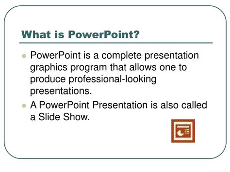 what is power point presentation meaning