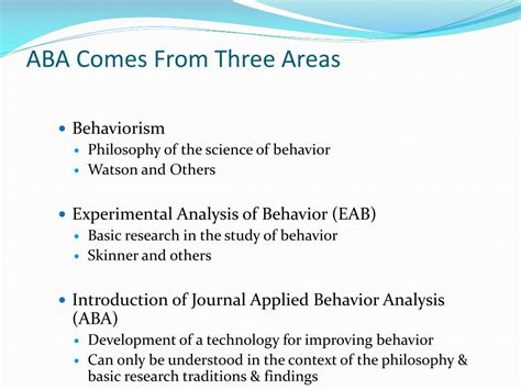 what is practice guided by behavior analysis