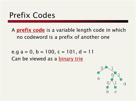 what is prefix code