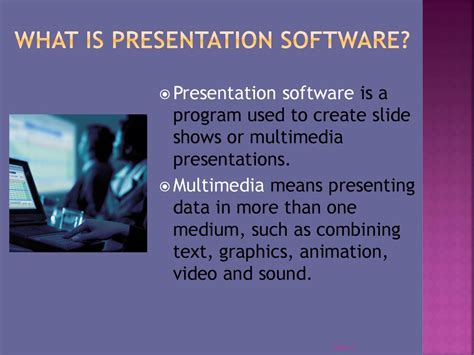 what is presentation software and its uses