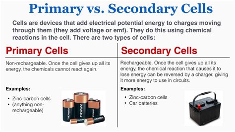 what is primary and secondary cell give example
