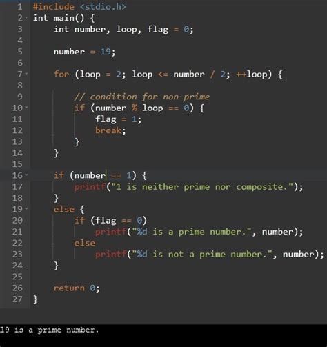 what is prime number in c programming