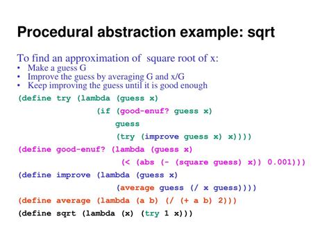 what is procedural abstraction in coding