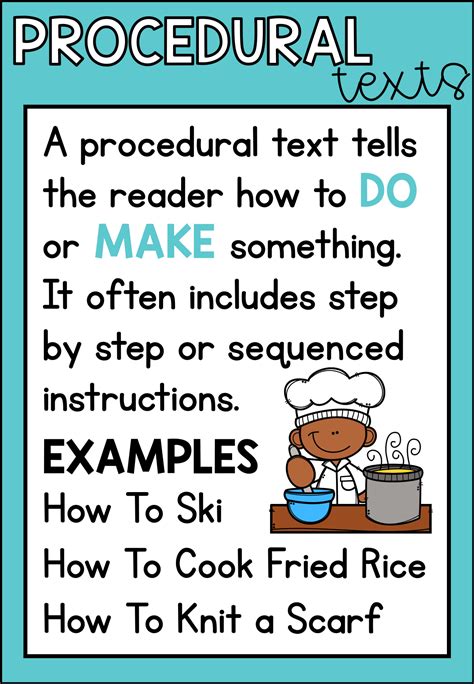 what is procedural text examples