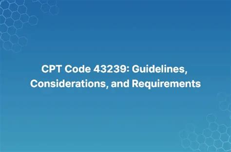 what is procedure code 43239