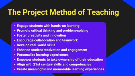 what is project method of learning
