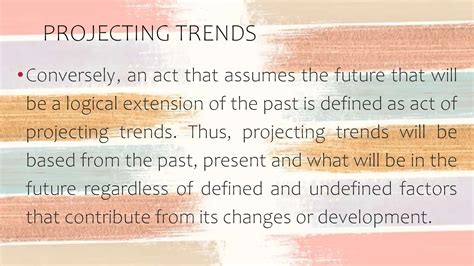 What Is Projecting Trends