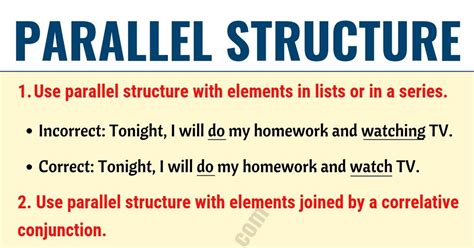 what is proper parallel construction