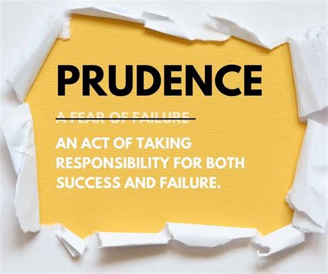 what is prudence concept in simple words