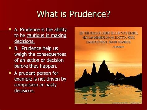 what is prudence in simple words