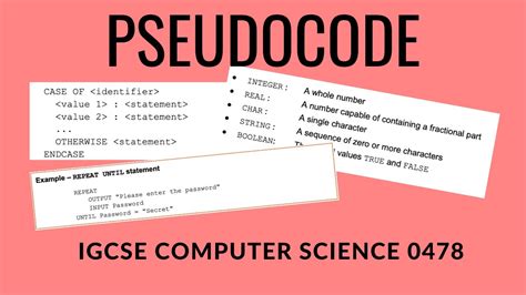 what is pseudocode in computer science