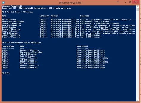 what is pssession in powershell