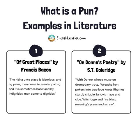 what is pun in literature with examples pdf
