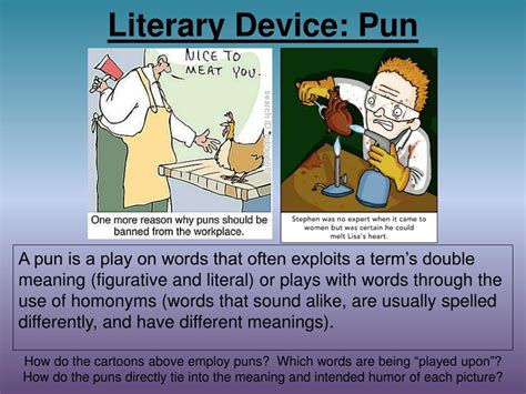 what is pun poetic device with examples