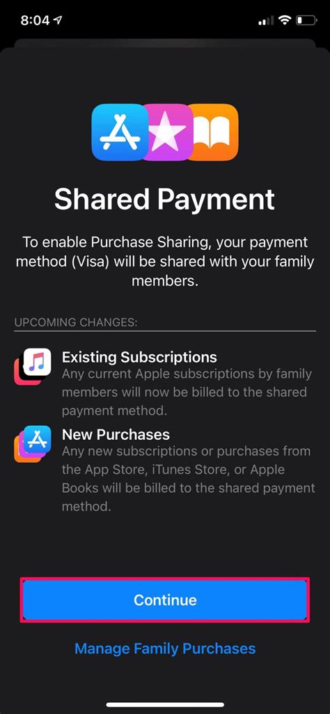 what is purchase sharing on iphone