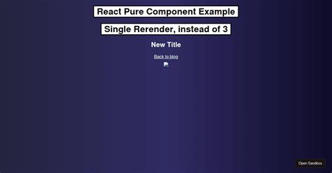 what is pure component in react with example