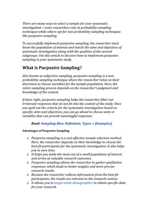 what is purposive sampling in quantitative research according to authors
