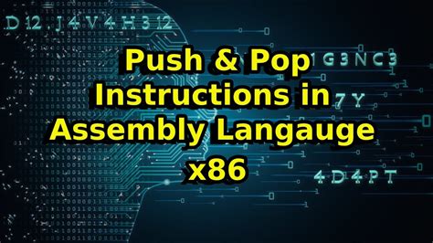 What Is Push And Pop In Assembly Language