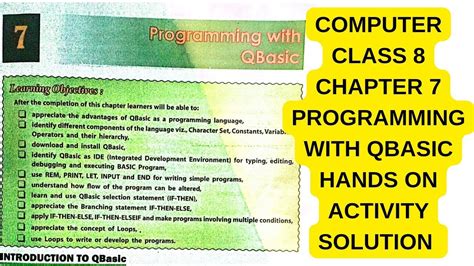 what is qbasic programming language class 8