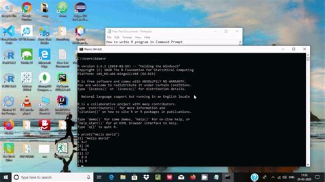 what is r in command line