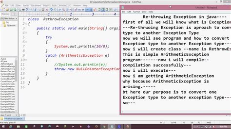What Is Re-Throwing An Exception In Java