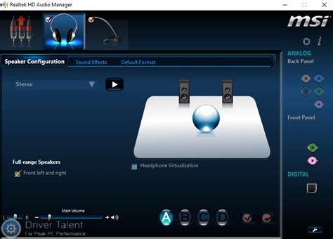 what is realtek hd audio manager