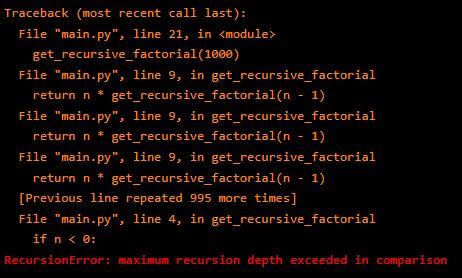 what is recursion error in python