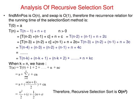 what is recursive analysis