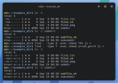 what is recursive mode in linux