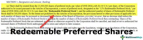 what is redeemable preference share in simple words