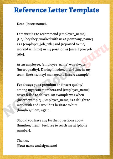 what is reference in letter writing