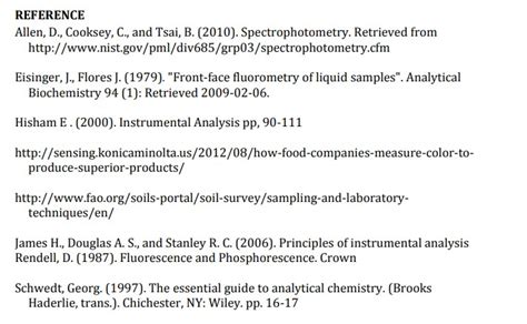 what is reference in research report