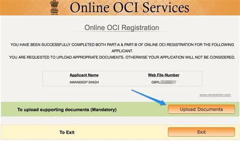 What Is Reference Number In Oci Application Part B