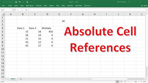 what is relative cell reference and absolute cell reference in excel