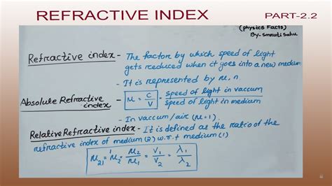 what is relative refractive index