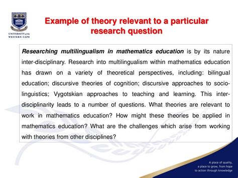 what is relevant theory in research